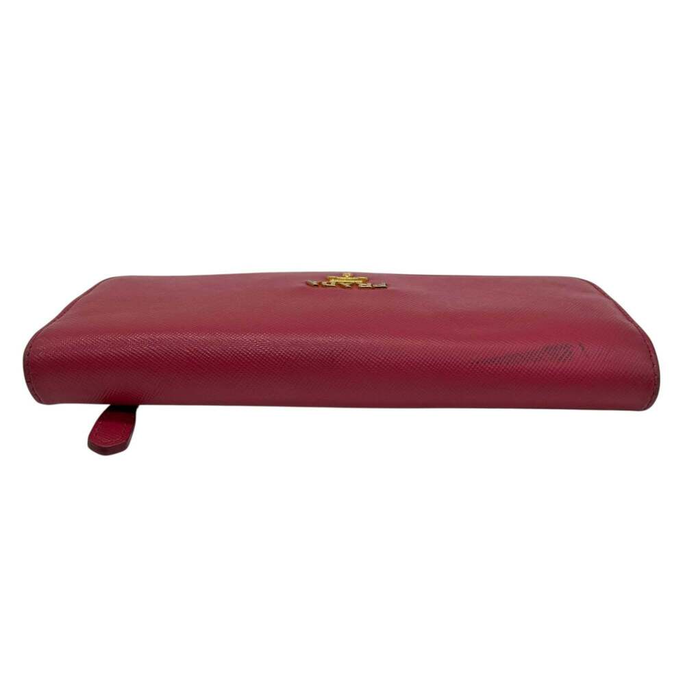 PRADA Prada Long Wallet, Saffiano Leather, Flap, Pink, Two-Tone, Gold Hardwar... - Picture 6 of 16
